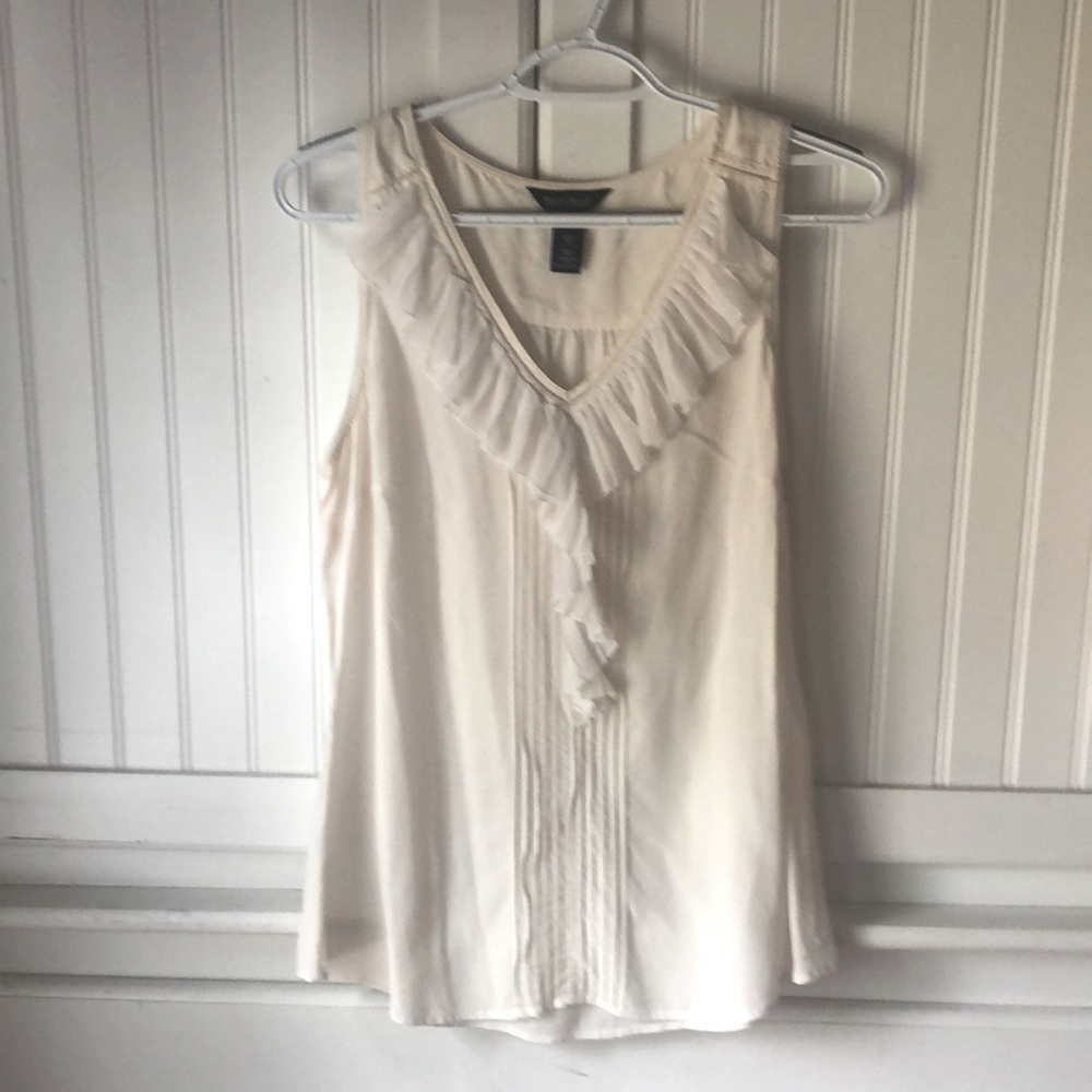 White House Black Market silk sleeveless blouse
